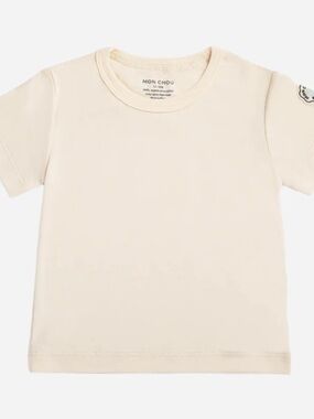 Cream Short Sleeve Kids Tee